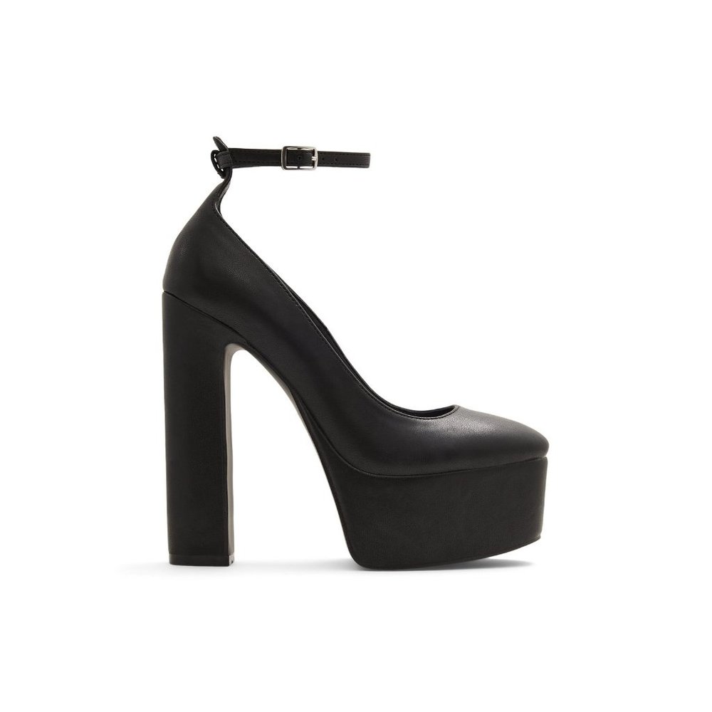 NWOT Call It Spring Black Platform High Block Heels